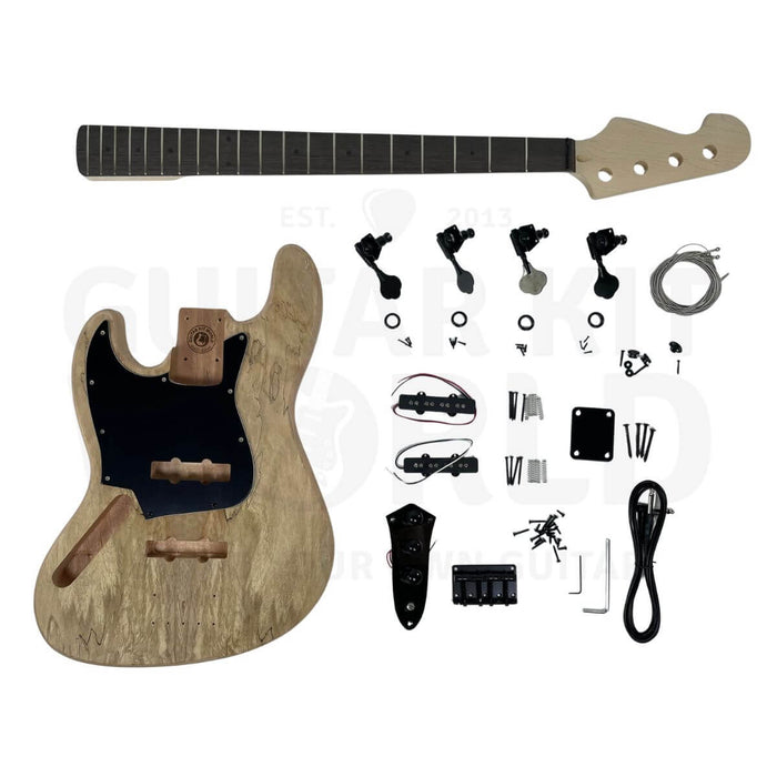 Left Hand JM Bass Build Kit with Mahogany Body and Ebony Fretboard