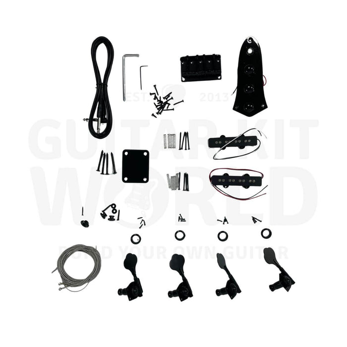 Left Hand JM Bass Build Kit with Mahogany Body and Ebony Fretboard