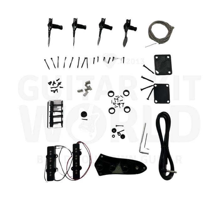 34-Inch 4-String JM Bass Electric Bass Kit - Guitar Kit World