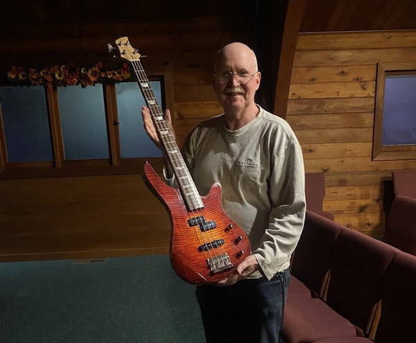 A Custom Bass Built to Honor a Friend guitar build story