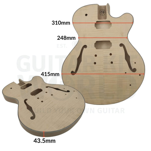 Thin Hollow Body Venetian Cutaway Guitar Kit L3