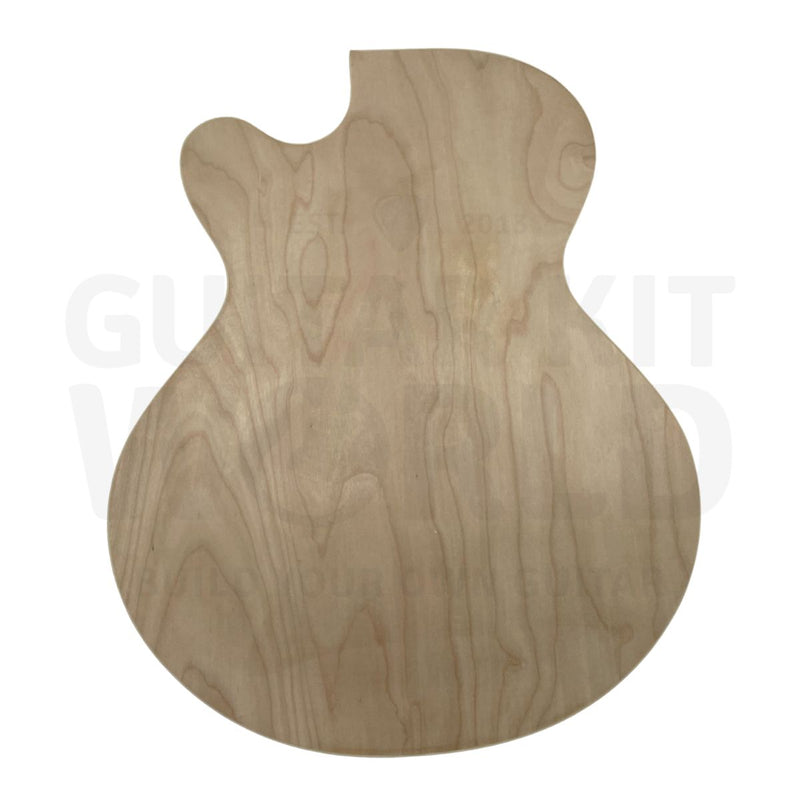 Hollow Body L5 Guitar Kit with Venetian Single Cutaway, Gold Finish Hardware - Guitar Kit World