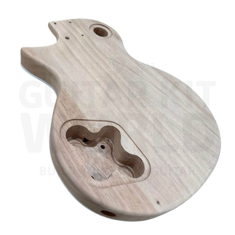 LP Style Electric Guitar with Mahogany Body, Ebony Fretboard & Humbuckers - Guitar Kit World