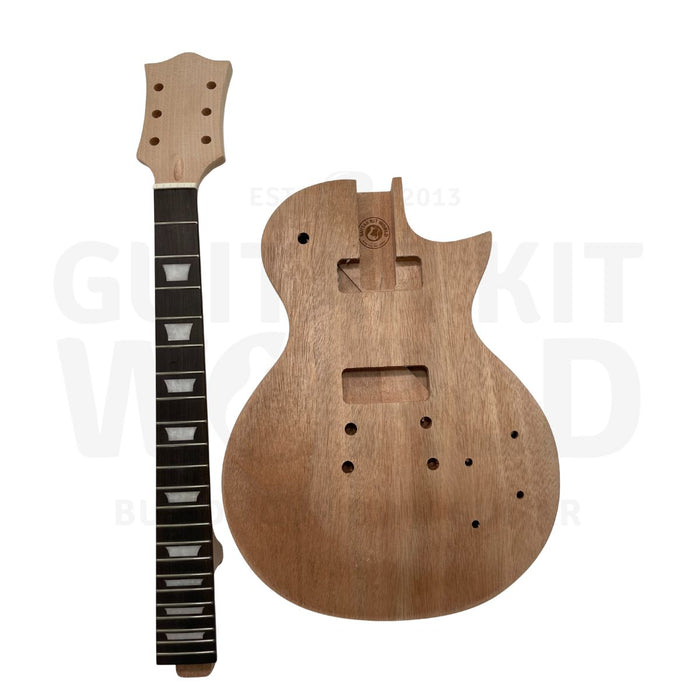 LP-Style Kit with P90 Pickups, Mahogany Body & Ebony Fretboard - Guitar Kit World