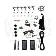 Semi-Hollow LP-style Mahogany Guitar Kit with 22 Frets, Chrome Hardware - Guitar Kit World