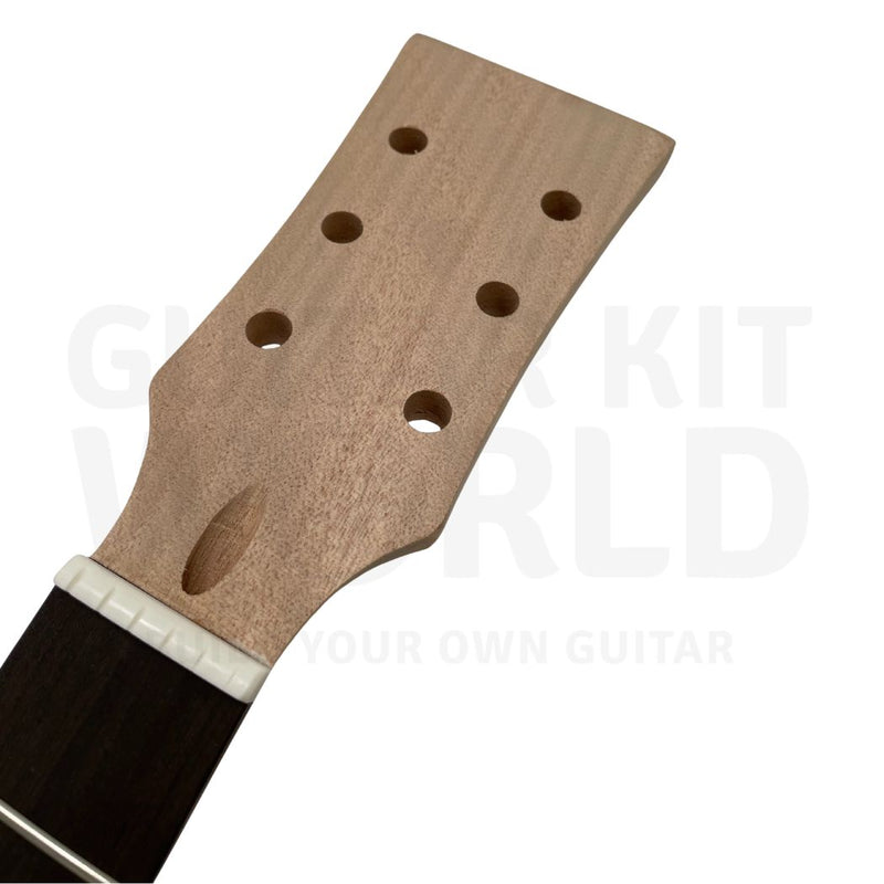 Semi-Hollow LP-style Mahogany Guitar Kit with 22 Frets, Chrome Hardware - Guitar Kit World