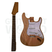 Mahogany S-Style Guitar Kit With Roasted Maple Neck