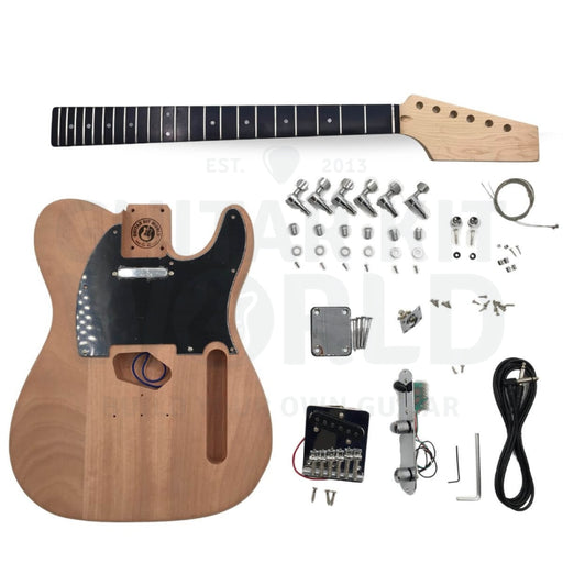 Mahogany Te Guitar Kit W/ Neck Ebony Fretboard