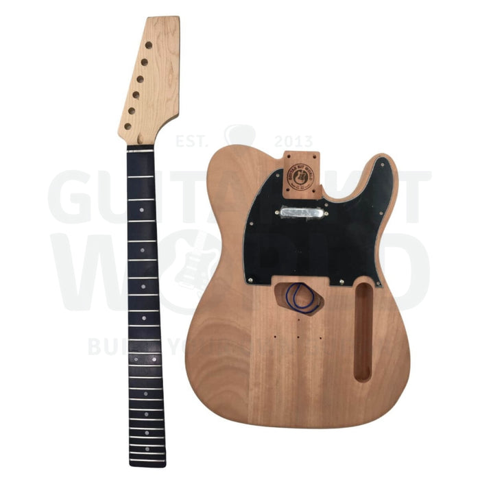 Mahogany Te Guitar Kit W/ Neck Ebony Fretboard