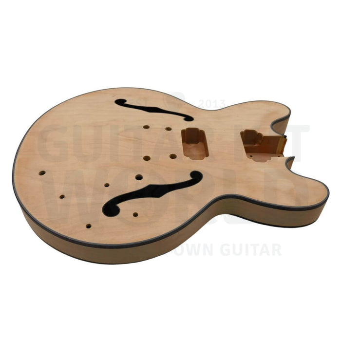 Maple E35 Semi-Hollow Guitar Kit With Fretboard