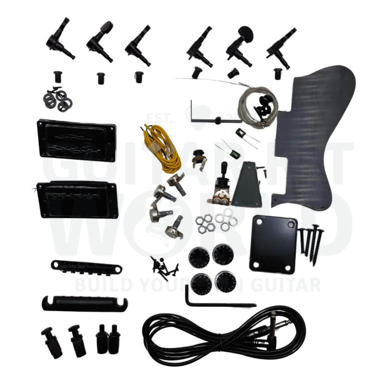 Maple E35 Semi-Hollow Guitar Kit With Fretboard