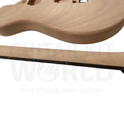 Mahogany NI-style Guitar Kit with Quilted Maple Veneer, Ebony Fretboard - Guitar Kit World