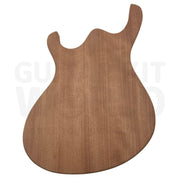Semi-hollow Offset Body Guitar Kit with Quilted Maple Veneer - Guitar Kit World
