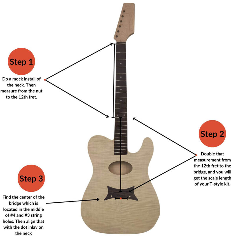 Acoustic Electric T-style with Blank Headstock and Equalizer - Guitar Kit World