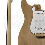 ST-Style Electric Guitar Kit with Mahogany Body, 21-Fret Maple Neck - Guitar Kit World