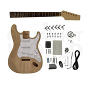ST-Style Electric Guitar Kit with Mahogany Body, 22-Fret Maple Neck - Guitar Kit World