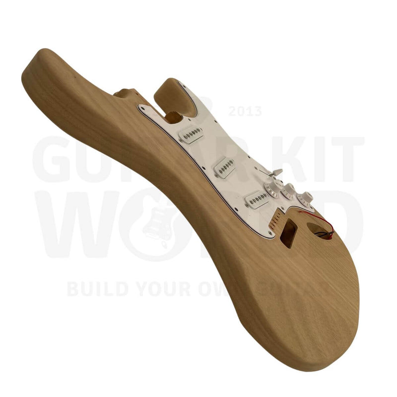 ST-Style Electric Guitar Kit with Mahogany Body, 22-Fret Maple Neck - Guitar Kit World