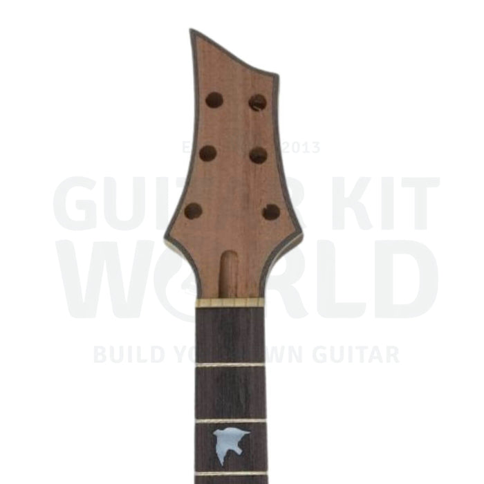 Semi-hollow Offset Body Guitar Kit with Quilted Maple Veneer