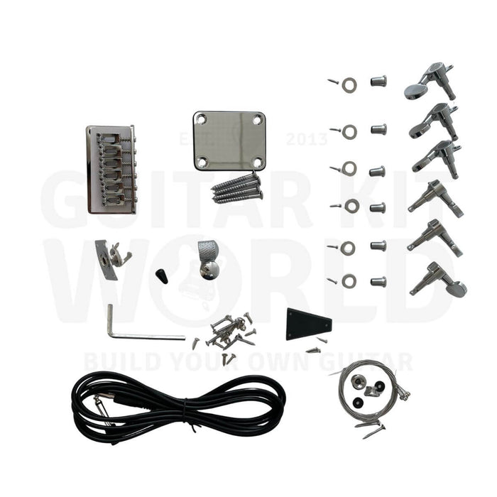 Mahogany TR Guitar Kit with Bolt On Neck, SSS Pickups, Rosewood Fretboard