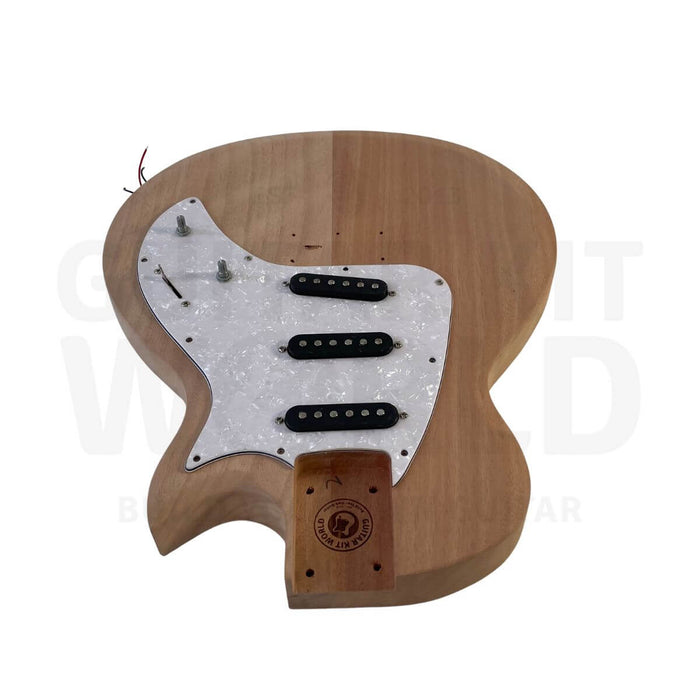 Mahogany TR Guitar Kit with Bolt On Neck, SSS Pickups, Rosewood Fretboard