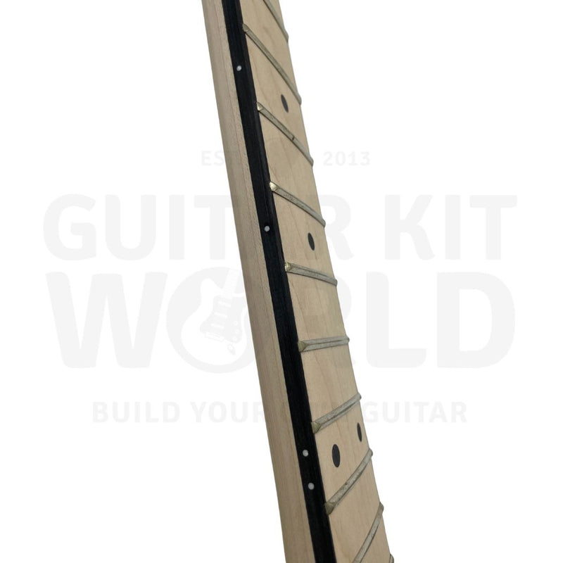 Basswood Body TE Guitar Kit with Bolt-On Maple Maple Skunk Striped Neck - Guitar Kit World