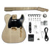 Basswood Body TE Guitar Kit with Bolt-On Maple Maple Skunk Striped Neck - Guitar Kit World
