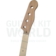 Basswood T-style Bass Guitar Kit with Maple Neck and Skunk Stripe - Guitar Kit World