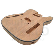 Semi-hollow Mahogany T-style kit with Vibrato Tailpiece - Guitar Kit World