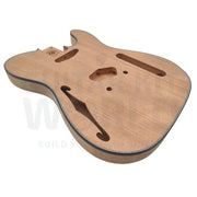 Semi-hollow Mahogany T-style kit with Vibrato Tailpiece - Guitar Kit World