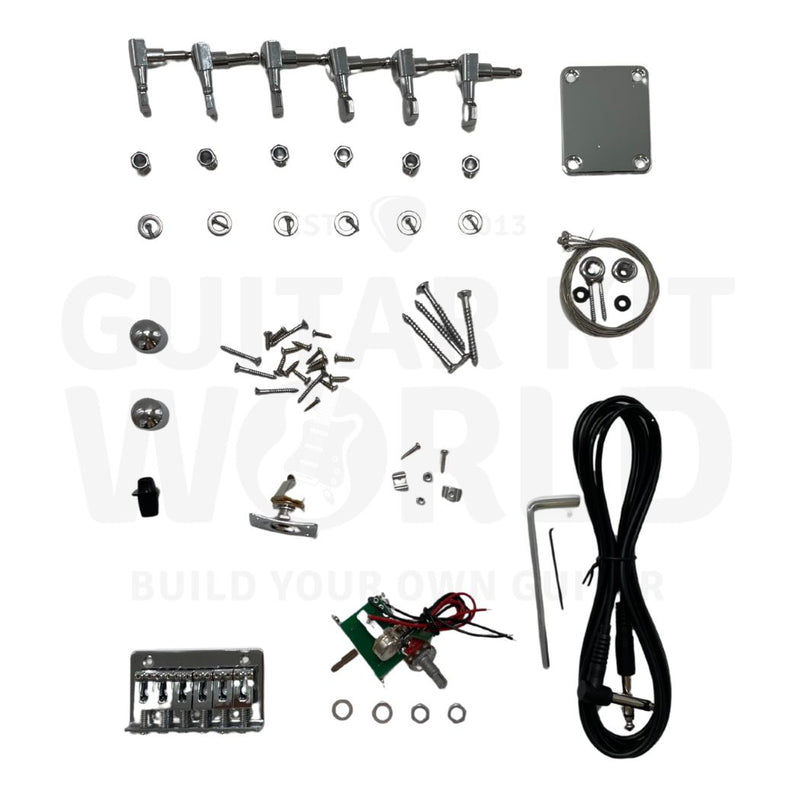 Mahogany TE Semi-Hollow DIY Guitar Kit with Pau Ferro Fretboard - Guitar Kit World