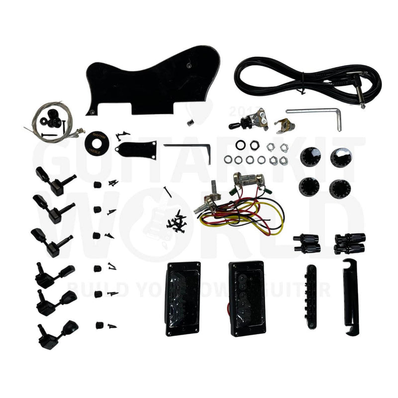 Thin L3 Hollow Body Electric Guitar Kit with Black Hardware - Guitar Kit World
