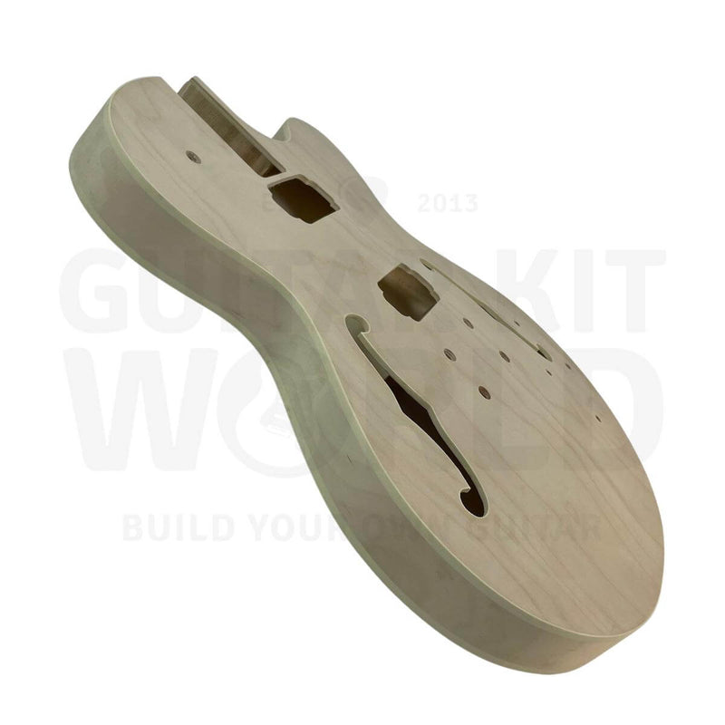 Thin L3 Hollow Body Electric Guitar Kit with Black Hardware - Guitar Kit World