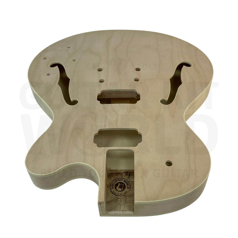 Thin L3 Hollow Body Electric Guitar Kit with Black Hardware - Guitar Kit World