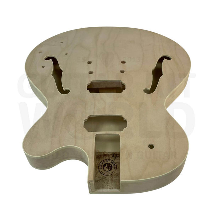 Thin L3 Hollow Body Electric Guitar Kit with Black Hardware