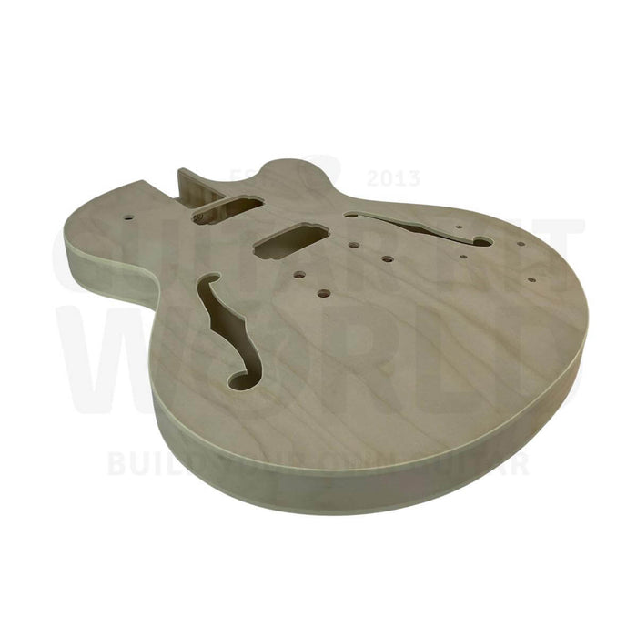 Thin L3 Hollow Body Electric Guitar Kit with Black Hardware