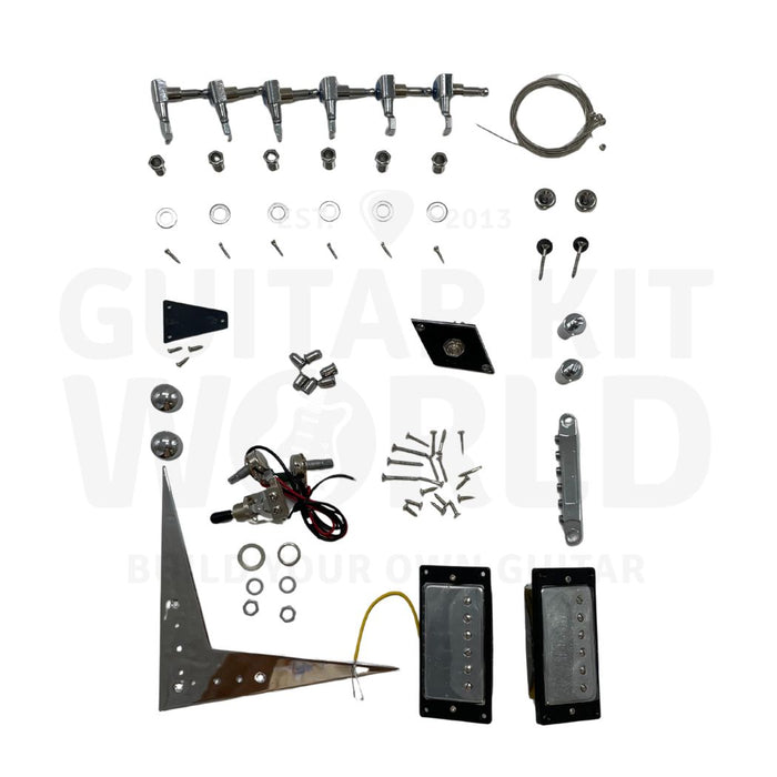 V57 style Electric Guitar Kit with Mahogany Body, Dual Humbuckers - Guitar Kit World