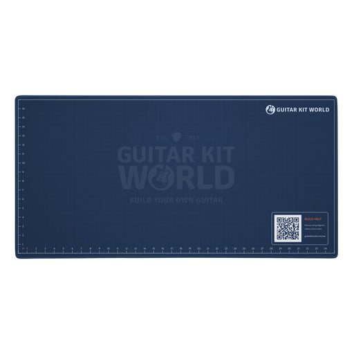 Guitar Kit World guitar build mat, 36 x 18 inches, top view