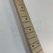 Guitar Kit World - TE Semi-Hollow Style DIY Guitar Kit - Fretboard closeup showing inlays and frets