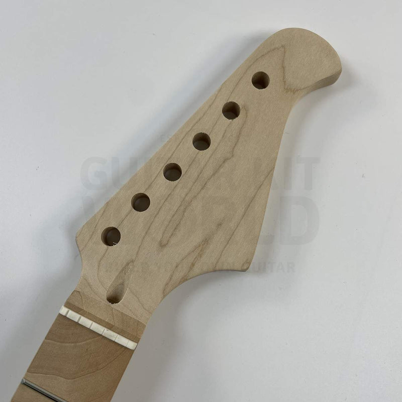 Guitar Kit World - TE Semi-Hollow Style DIY Guitar Kit - Headstock closeup showing tuner holes