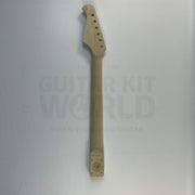 Guitar Kit World - TE Semi-Hollow Style DIY Guitar Kit - Neck back view showing wood grain