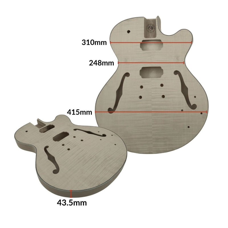 L3 Thin Hollow Body Venetian Cutaway Guitar Kit - Guitar Kit World
