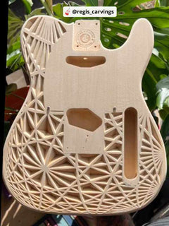Finished DIY guitar built by a Guitar Kit World customer