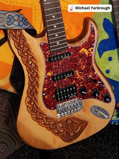 Hand-finished DIY guitar built from a Guitar Kit World kit