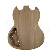 Devil-Horn guitar kit mahogany body back with control cavity - Guitar Kit World