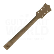 Devil-Horn guitar kit neck back, unfinished and ready to finish - Guitar Kit World