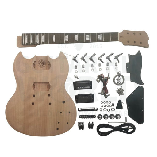 Rosewood Fretboard Devil-Horn Guitar Kit with Mahogany Body - Guitar Kit World
