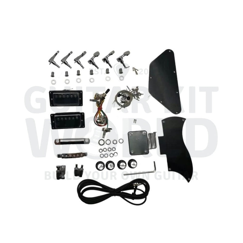 Lefty Devil-Horn Guitar Kit with Chrome Hardware