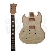 Lefty Devil-Horn Guitar Kit with Chrome Hardware - Guitar Kit World