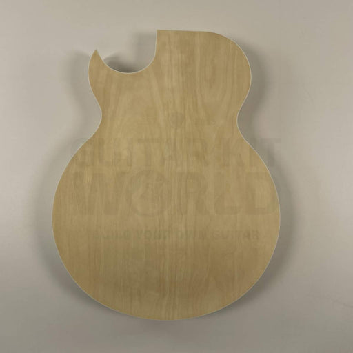 Hollow body guitar kit maple plywood body back view