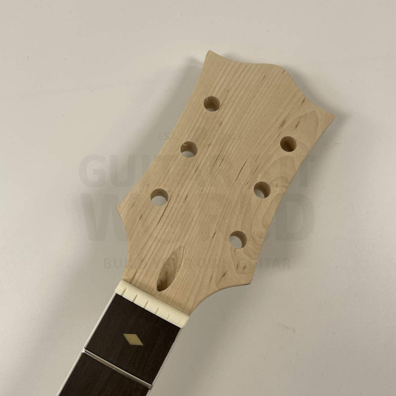 Hollow body guitar kit blues classic headstock closeup